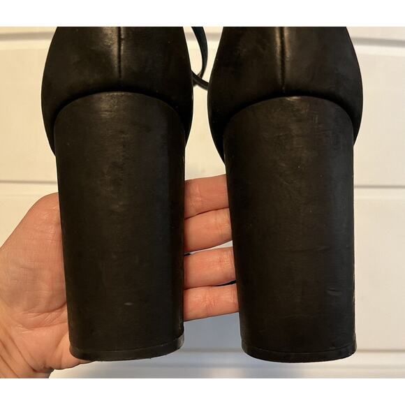 Vince Camuto Malissa Block Heels Ankle Strap Sandals Women’s Size 10M Black - Picture 6 of 10